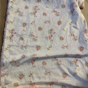 Oxeye floral co baby blanket